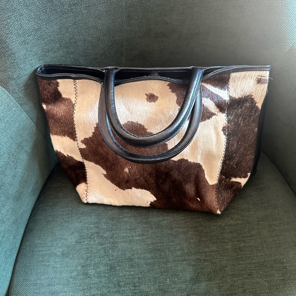 Beautiful cow hair purse